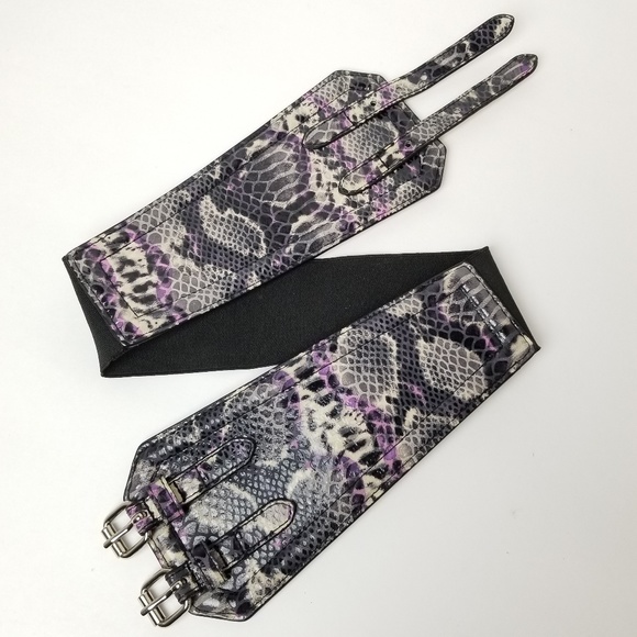 Lodis Accessories - Lodis leather Stretchy Belt double buckle S/M